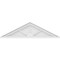 Ekena Millwork Peaked Cap 3 Spoke Architectural Grade PVC Pediment, 38"W x 10-1/2"H x 2"P (Pitch 6/12) PEDPS038X105PKC03 - alternate 3